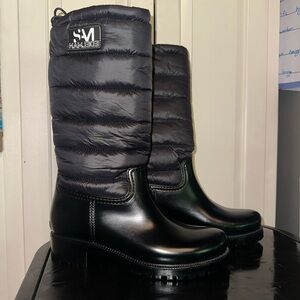 NEW Size 9 Medium Sam Edelman Women’s Black Sam Weather Rain And Snow Boots